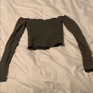 Off the shoulder crop top